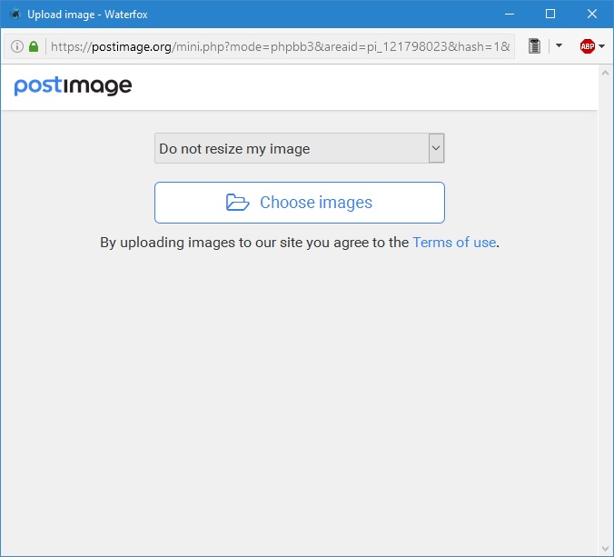 u novom prozoru kliknuti &quot;choose image&quot;